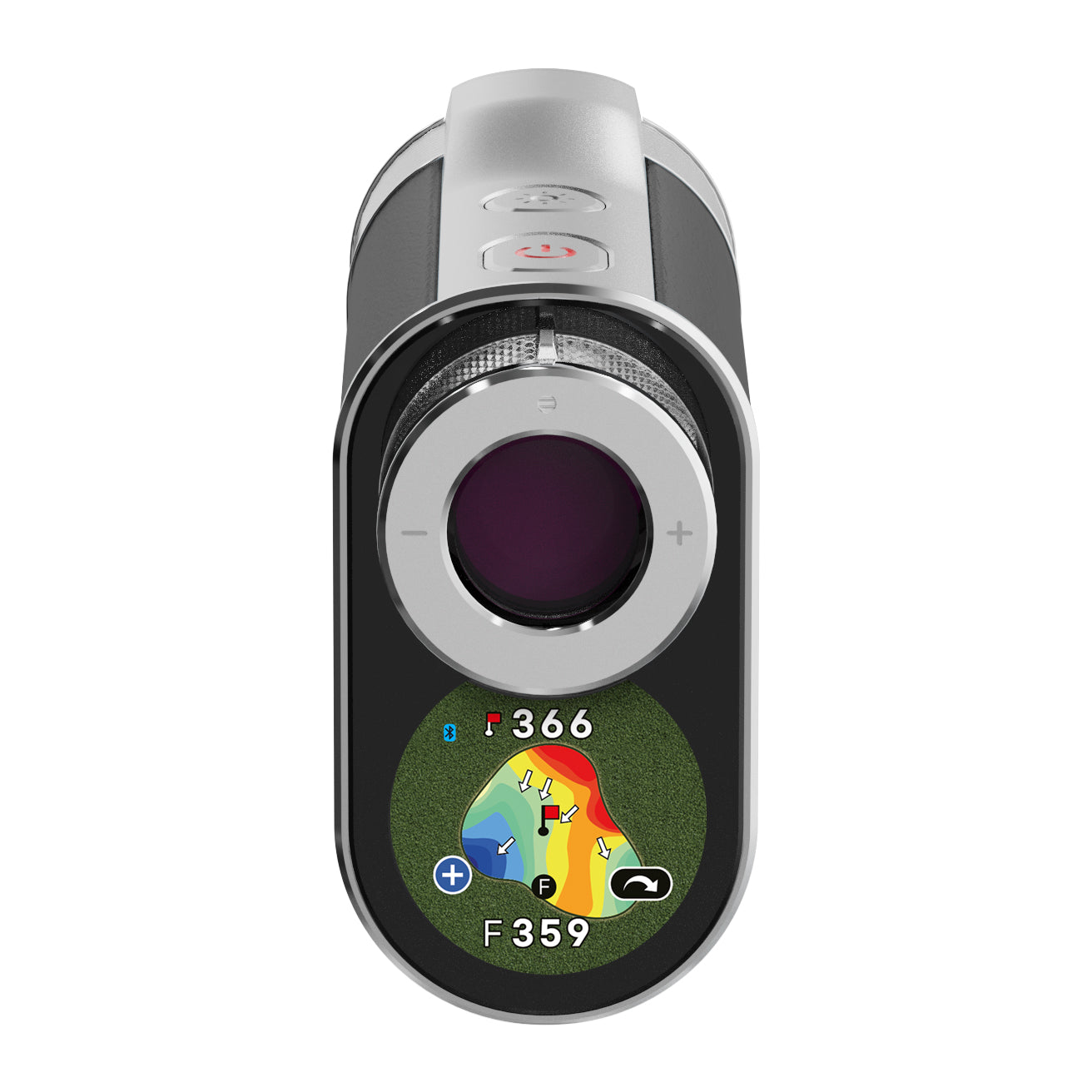 voice caddie sl3 hybrid gps laser rangefinder front