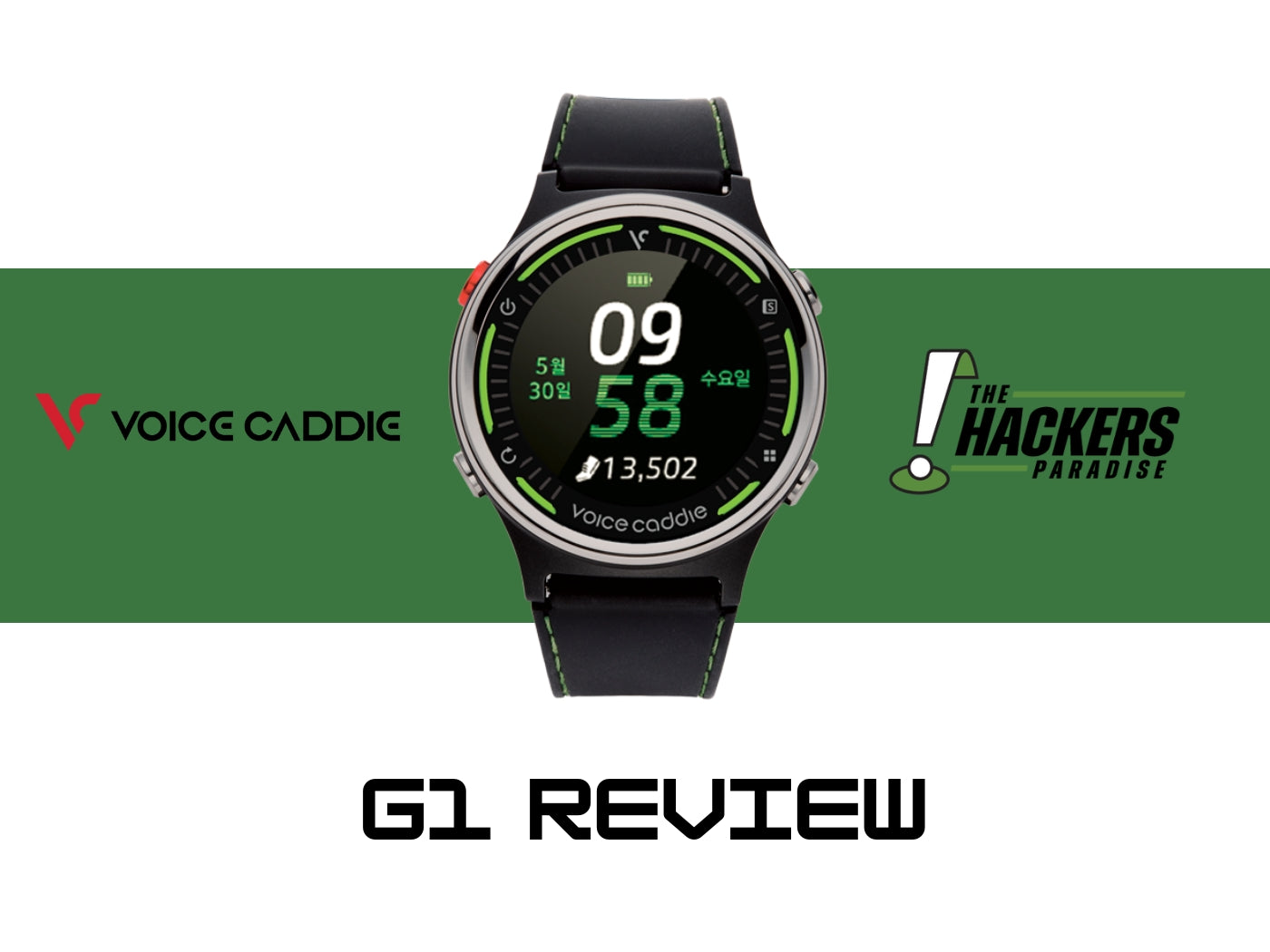 hacker's paradise review of voice caddie G1 gps watch