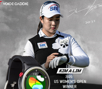 Kim A Lim 2020 US Women's Open Winner wearing Voice Caddie T7