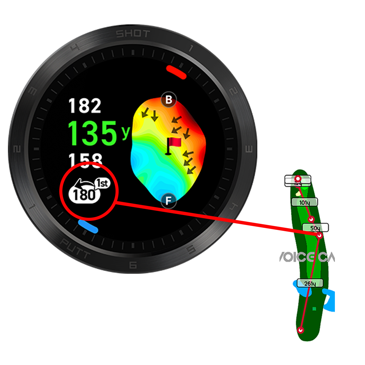 T11 LT GPS Golf Watch | Voice Caddie