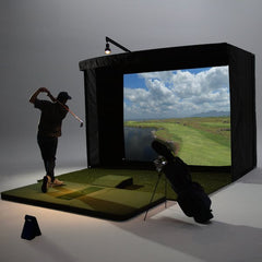 voice caddie black sc4 simulator launch monitor setup